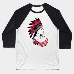 Apache Girl Baseball T-Shirt